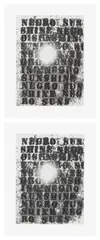 Glenn Ligon, Untitled (Negro Sunshine), 2010, The complete set of two etching and aquatints, on Somerset paper, with full margins