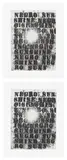 Glenn Ligon, Untitled (Negro Sunshine), 2010, The complete set of two etching and aquatints, on Somerset paper, with full margins