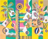 Beatriz Milhazes, Pink Sunshine, 2021, Lithograph in colours, on Fabriano paper, the full sheet