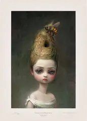 Mark Ryden, Queen Bee (P136), 2016, Offset lithograph in colours, on smooth wove paper, with full margins
