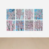 The Virtues (H9) by Damien Hirst, 2021, The complete series of eight laminated giclée prints in colours, flush-mounted to aluminium with metal strainers on the , sold Oct 2024