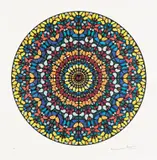 Entreaty by Damien Hirst, 2013, Screenprint in colours with glitter, on Somerset paper, with full margins, sold Oct 2024