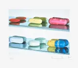 Six Pills by Damien Hirst, 2004, Inkjet print in colours, on wove paper, with full margins, sold Oct 2024
