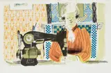 David Hockney, Woman with a Sewing Machine (S.A.C. 2, M.C.A.T. 2)