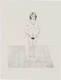 David Hockney, Peter (S.A.C. 110, M.C.A.T. 107), 1969, Etching and aquatint, on wove paper, with full margins