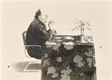 David Hockney, Henry at the Table, from Friends (G. 736, S.A.C. 188, M.C.A.T. 176), 1976, Lithograph in colours, on Arches Cover buff paper, the full sheet