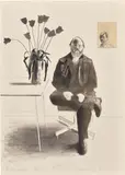 David Hockney, Henry with Tulips, from Friends (G. 737, S.A.C. 187, M.C.A.T. 177), 1976, Lithograph in colours, on Arches Cover buff paper, the full sheet