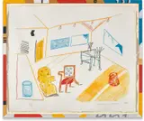 David Hockney, Conversation in the Studio, from Moving Focus (T.G. 271, M.C.A.T. 260), 1984, Lithograph in colours, on TGL handmade paper, with full margins