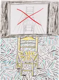 David Hockney, The Perspective Lesson, from Moving Focus (T.G. 284, M.C.A.T. 265), 1984, Lithograph in colours, on grey handmade HMP paper, the full sheet