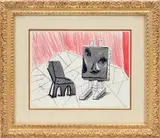 David Hockney, Celia with Chair (M.C.A.T. 306), 1986, Home-made print executed on an office colour copy machine, on Arches Text paper, the full sheet