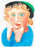 David Hockney, Celia with Green Hat, from Moving Focus (T.G. 274, M.C.A.T. 268), 1984, Lithograph in colours, on HMP handmade paper, the full sheet