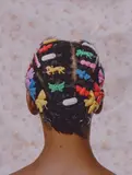 Micaiah Carter, Adeline in Barrettes, 2018, Archival pigment print, mounted