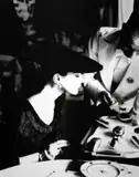 Lillian Bassman, The Little Furs, Barbara Mullen, Russian broadtail jacket by Trigère and hat by Lilly Daché, Essex House, New York, 1955, Gelatin silver print, printed later
