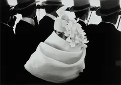 Givenchy Hat A, Paris by Frank Horvat, 1958, Gelatin silver print, printed 1995, sold May 2024