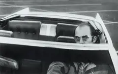 Hunter S. Thompson, Self Portrait in White Whale, Las Vegas, circa 1970, Gelatin silver print, printed 2006, mounted