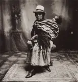 Cuzco Woman with High Shoes by Irving Penn, 1948, Platinum-palladium print, printed 1978, sold May 2024