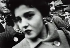Big Face in Crowd, New York by William Klein, 1955, Gelatin silver print, printed later, sold May 2024