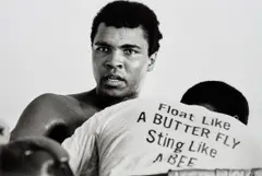 Float Like A Butterfly by Chris Smith, 1971, Gelatin silver print, printed later, mounted, sold May 2024
