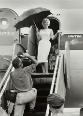 Marilyn Monroe Arriving in Chicago by Eve Arnold, 1955, Gelatin silver print, printed later, sold May 2024