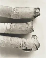 Cigarettes #135 (C415) by Irving Penn, 1972, Platinum-palladium print, printed 1974, mounted, sold Nov 2024