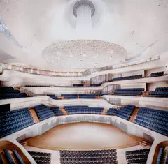 Elbphilharmonie Hamburg Herzog & de Meuron Hamburg X by Candida Höfer, 2016, Chromogenic print, mounted, offered Nov 2024