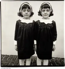 Diane Arbus, Identical twins, Roselle, N.J., 1967, Gelatin silver print, printed by Arbus in 1967-1969