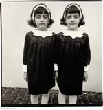 Diane Arbus, Identical twins, Roselle, N.J., 1967, Gelatin silver print, printed by Arbus in 1967-1969