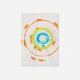 Spin Drawing by Damien Hirst, 2002, acrylic on paper, sold Sep 2025