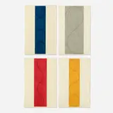 Robert Mangold, Four Columns (I, II, III, IV), 2003, etching and aquatint in colors on Okawara