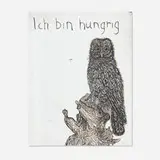 Kiki Smith, Ich bin hungrig, 1999, screenprint and hand-painting on antiqued mirrored glass