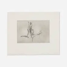 Tracey Emin, Little Owl-Self portrait, 2005, etching on wove paper