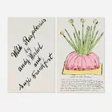 Andy Warhol, Salade de alf Landon accompanied with title page (from the Wild Raspberries portfolio), 1959, offset lithograph with hand-coloring