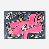Katherine Bernhardt, Nike Panther, 2019, lithograph in colors