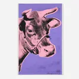 Andy Warhol, Cow, 1976, screenprint in colors on wallpaper