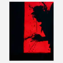 Richard Hambleton, Shadow Head Berlin, 1982, inkjet print mounted to aluminum