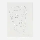 Jeune Chinoise by Henri Matisse, 1947, lithograph on wove paper, sold Sep 2025
