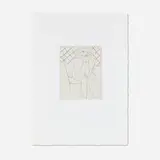 Henri Matisse, Figure assise mains au menton, 1929, drypoint and chine collé on Arches