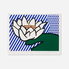 Roy Lichtenstein, Water Lily, 1993, screenprint in colors on Lana Royale