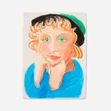 David Hockney, Celia with Green Hat (from the Moving Focus series), 1984, lithograph in colors on HMP handmade paper