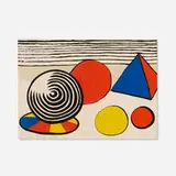 Alexander Calder, La Pointe de non-retour (from La Mémoire élémentaire portfolio), 1976, lithograph in colors on wove paper