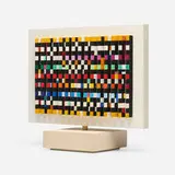 Spinning Polymorph by Yaacov Agam, 1983, serigraph on acetate, acrylic, enameled aluminum, sold Sep 2025