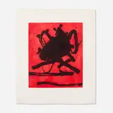 Robert Motherwell, Red Sea II, 1979, aquatint and etching in colors on German Etching