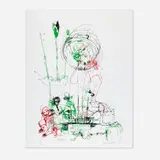 Paul McCarthy, Red, Green and Black, 2005, screenprint in colors