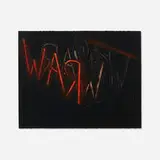 Bruce Nauman, Raw-War, 1971, lithograph in colors