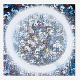 Ensō: Memento Mori Red on Blue by Takashi Murakami, 2015, offset lithograph in colors, sold Sep 2025