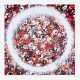 Ensō: Memento Mori Red by Takashi Murakami, 2015, offset lithograph in colors, sold Sep 2025