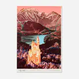 Andy Warhol, Neuschwanstein, 1987, offset lithograph and screenprint in colors
