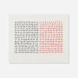Mel Bochner, Counting (Double Over), 1994, etching and aquatint in colors