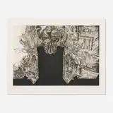Jasper Johns, Regrets, 2014, intaglio with chine-collé on Revere Standard