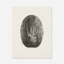 Jasper Johns, Savarin 4 (Oval), 1978, lithograph on Richard de Bas